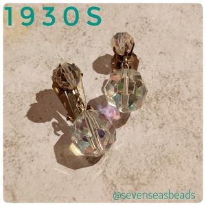 💘1930s Bohemian Crystal Drop Earrings